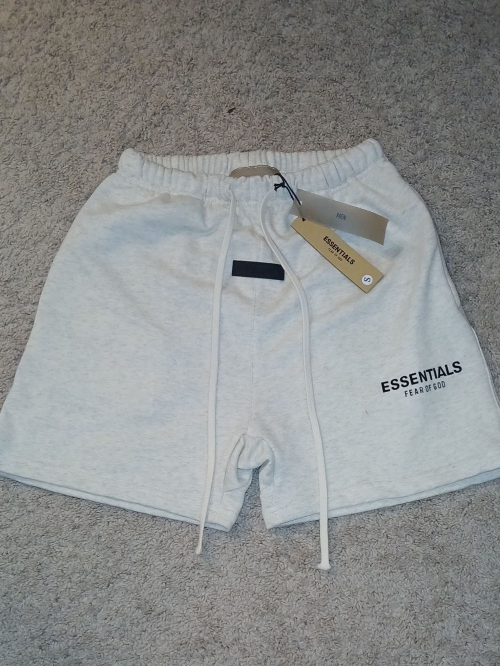 Essentials Fear Of God Light Oatmeal Shorts Men